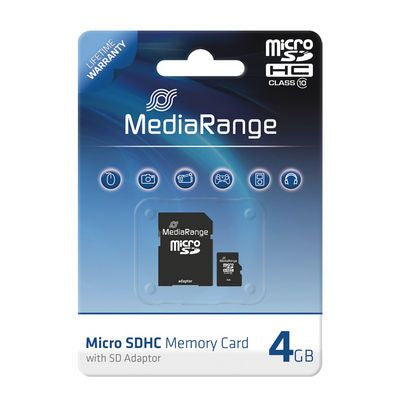 MediaRange Micro SDHD kort 4GB