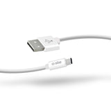 SBS Polo Collection data- og opladningskabel USB 2.0 - USB C. 1m. Hvid