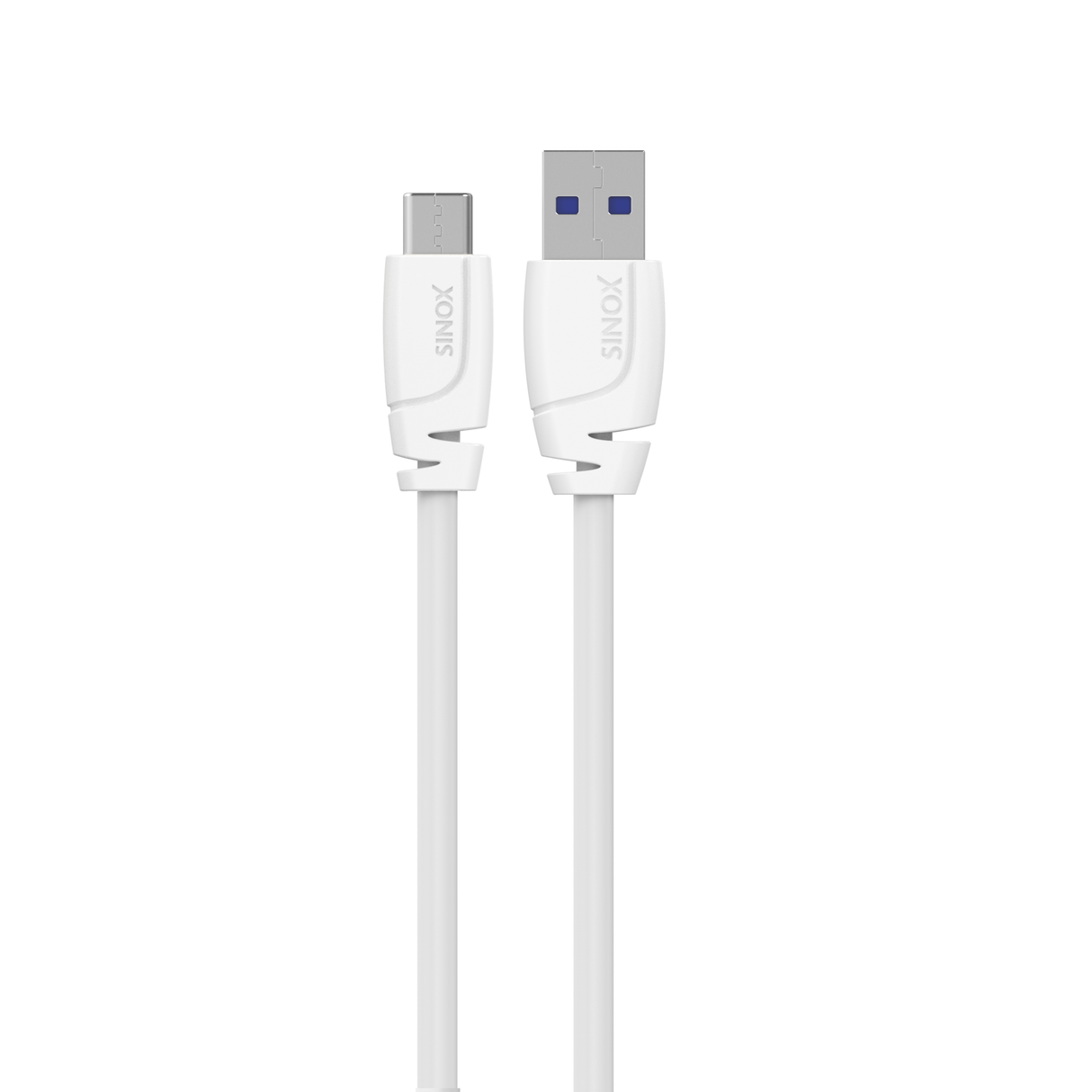 Sinox PRO USB C til USB A kabel. 1m. Hvid