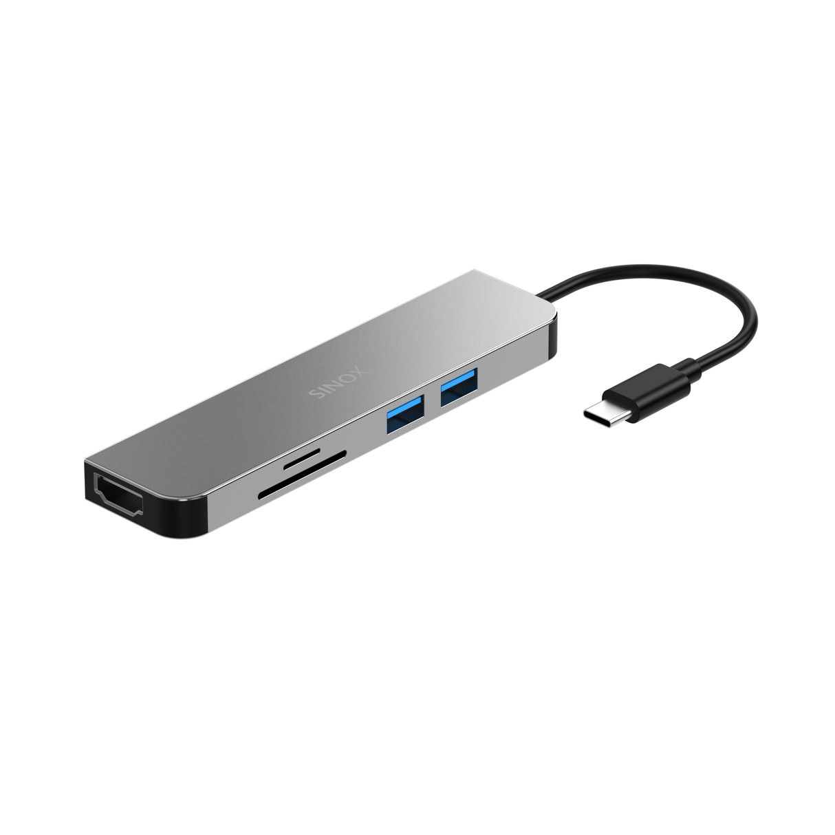 Sinox PRO USB C Hub. Aluminium