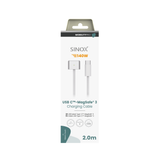 Sinox PRO USB C™ til MagSafe 3™ kabel. 2m. Hvid