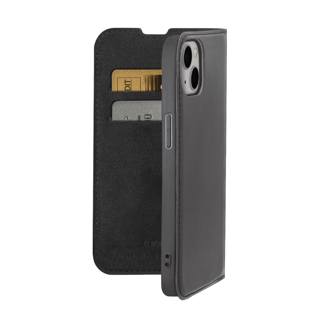 SBS Book Wallet Lite cover til iPhone 15®. Sort