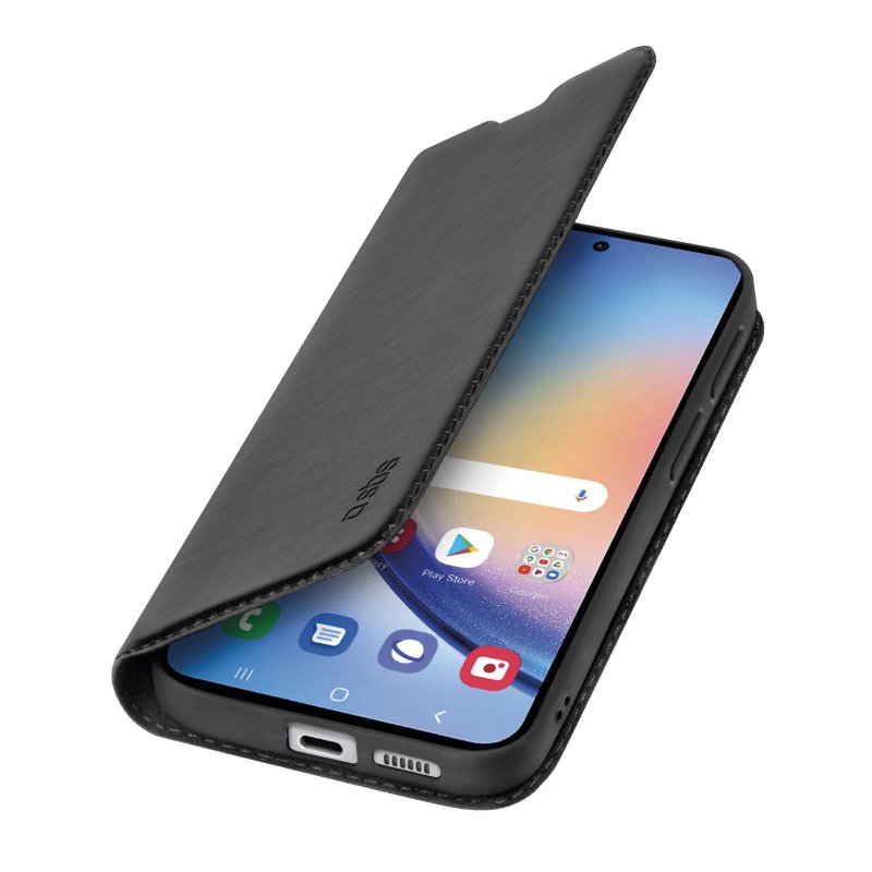 SBS Book Wallet Lite-etui til Samsung Galaxy A35. Sort