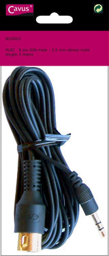 Cavus MP3 kabel. 3m. Sort