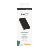 Sinox Power Bank 10000 mAh. Sort