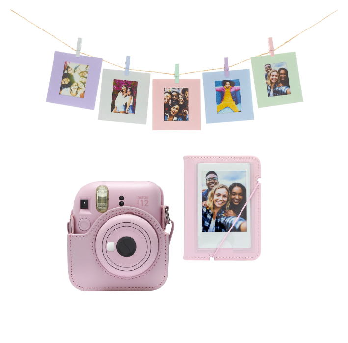 INSTAX Mini 12 Accessory Kit. Blossom Pink