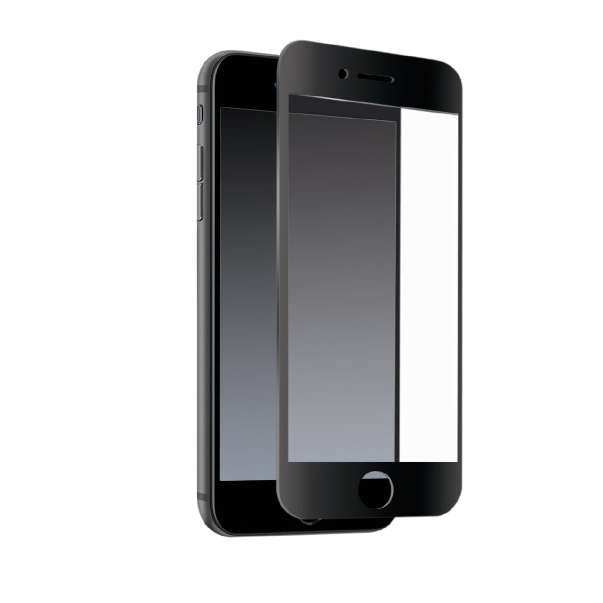 SBS beskyttelsesglas til iPhone SE 2020/2022 / 8 / 7 / 6s / 6®. Sorte kanter