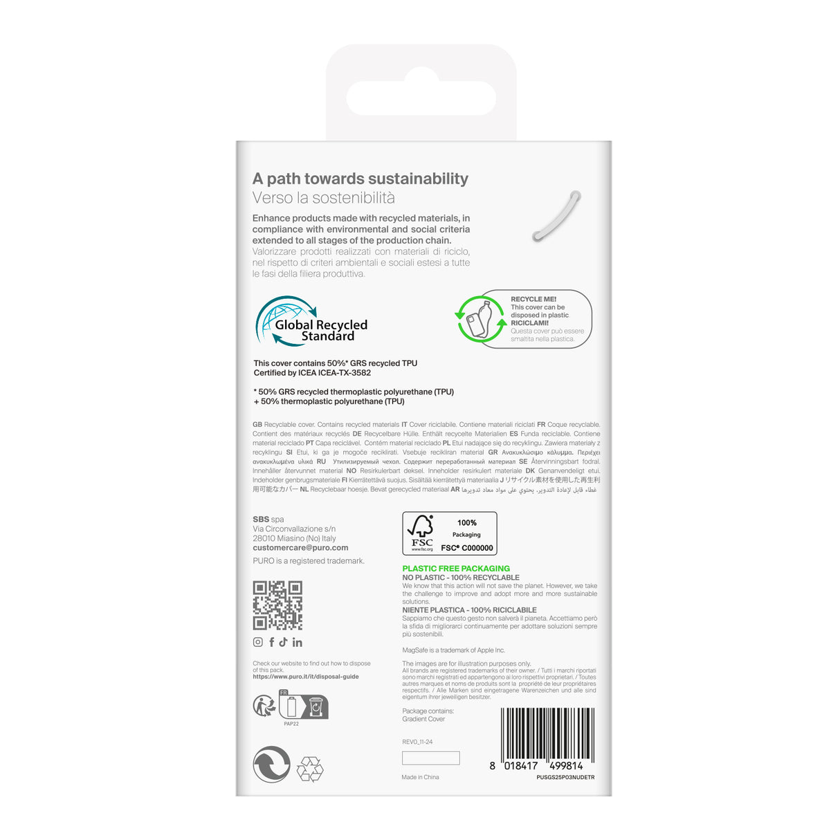 PURO Cover 0.3 Nude til Samsung Galaxy S25+