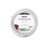 Sinox PRO S-FTP Cat7 netværkskabel. 30m. Hvid