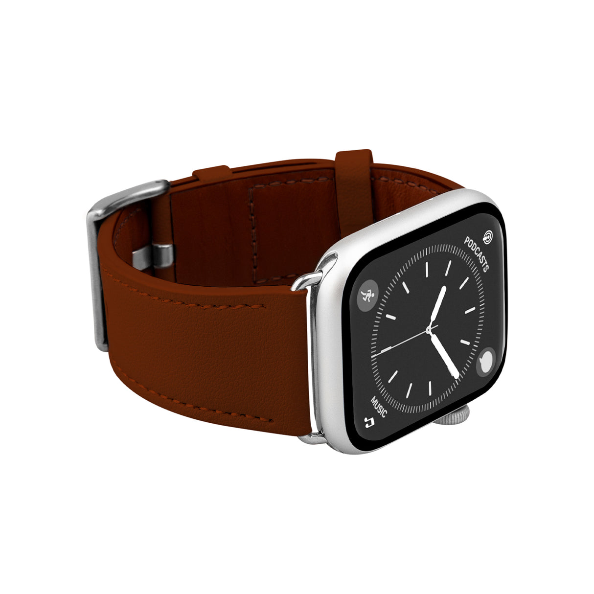 PURO E-Classic bånd til Apple Watch. Brun