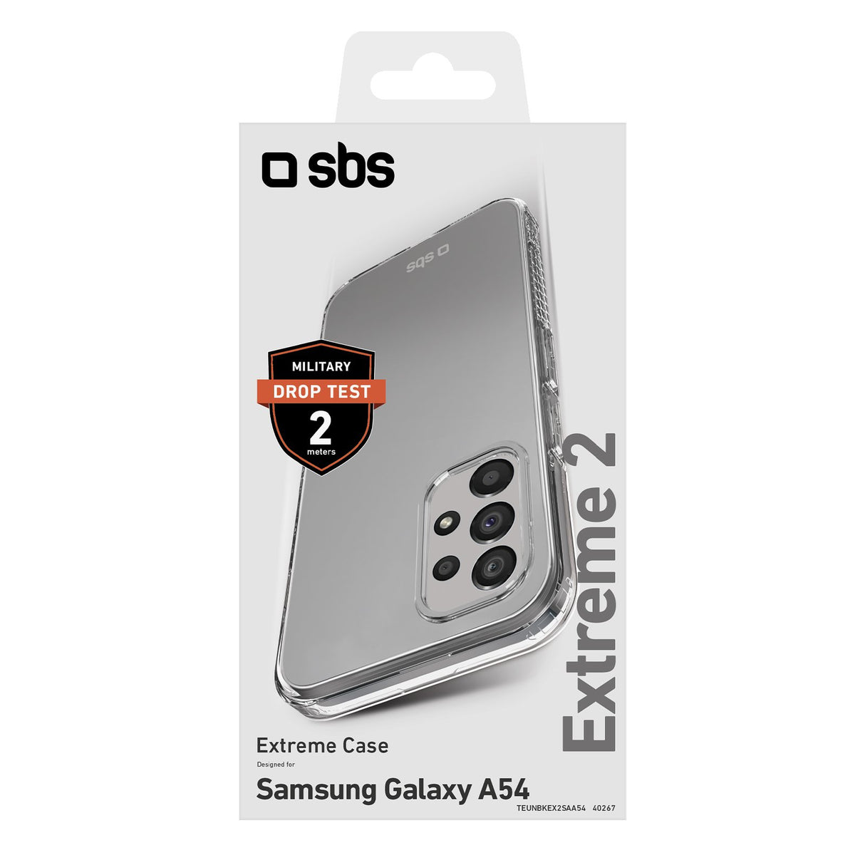 SBS Extreme X2 Cover til Samsung Galaxy A54. Gennemsigtig