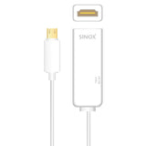 Sinox HDTV adapter. 0,2m. Hvid