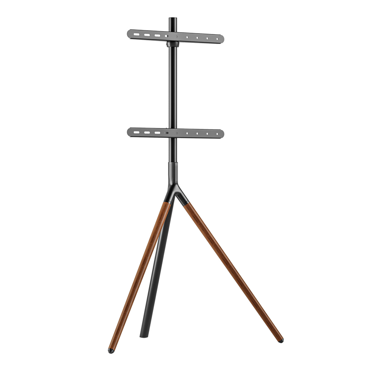 Sinox Tripod TV gulvstand med drejbar top. 45"-65". Mørkt træ/sort