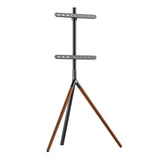 Sinox Tripod TV gulvstand med drejbar top. 45"-65". Mørkt træ/sort