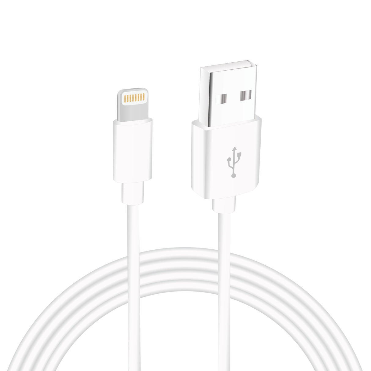 Sinox Lightning-kabel med original Apple™-chip. 2m. Hvid