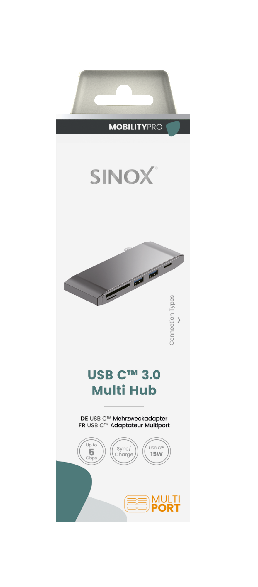 Sinox PRO USB C Hub. Aluminium