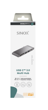 Sinox PRO USB C Hub. Aluminium