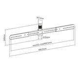 Sinox Soundbar beslag. Sort