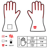 Glovii opvarmede universalhandsker XS. Grå