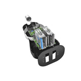 SBS USB C biloplader kit. 1A + 2.1A. 1m. Sort