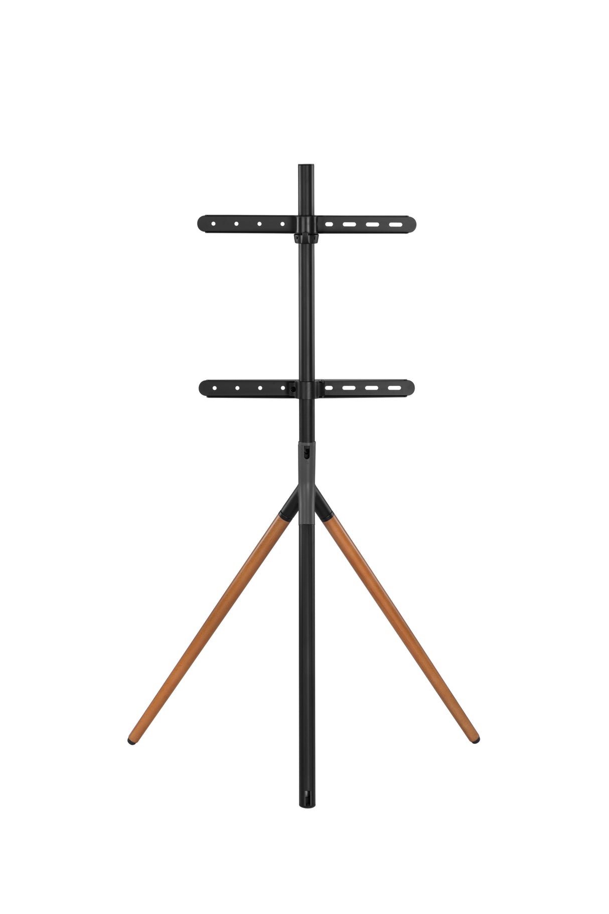 Sinox Tripod TV gulvstand med drejbar top. 45"-65". Mørkt træ/sort