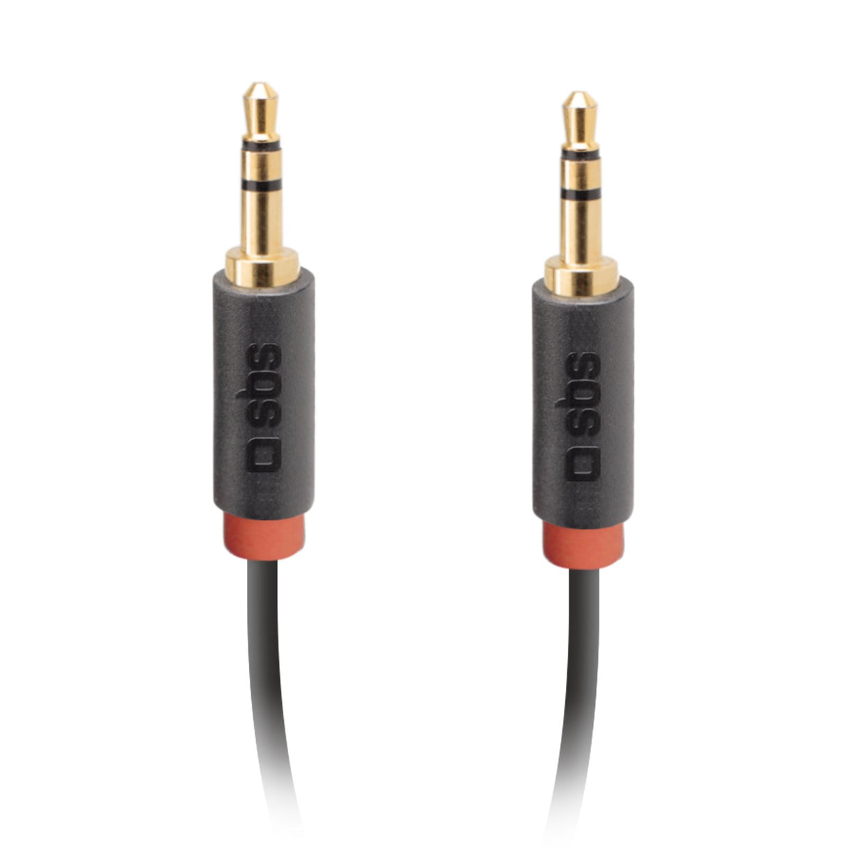 SBS mini jack kabel. 1,5m. Sort