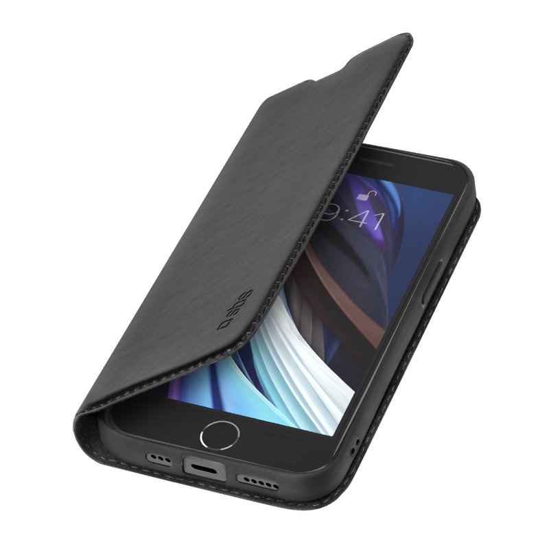 SBS Book Wallet Lite cover til iPhone SE2022/2020/8/7®. Sort
