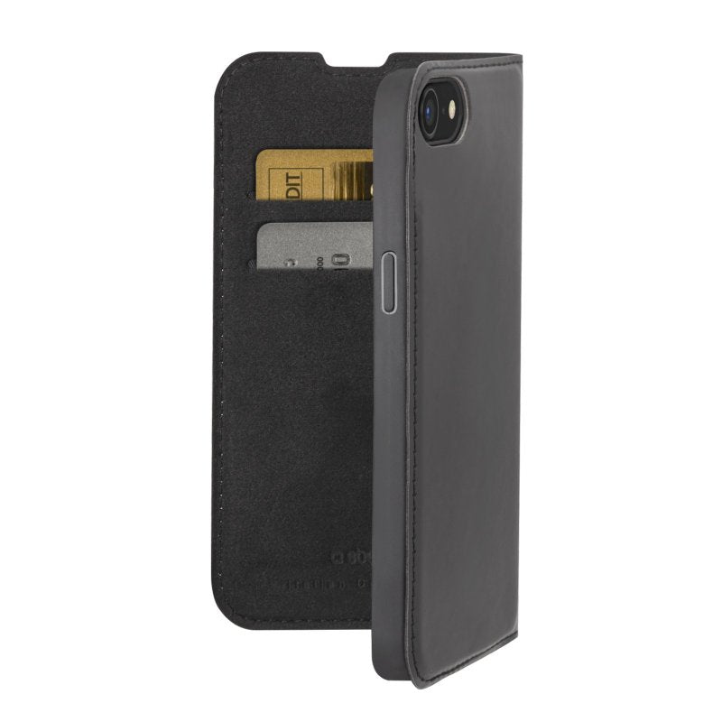 SBS Book Wallet Lite cover til iPhone SE2022/2020/8/7®. Sort