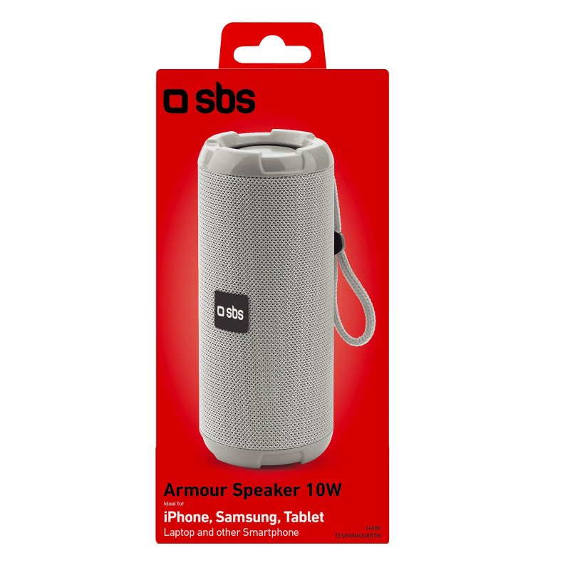 SBS Armour 10W trådløs højttaler. Grå