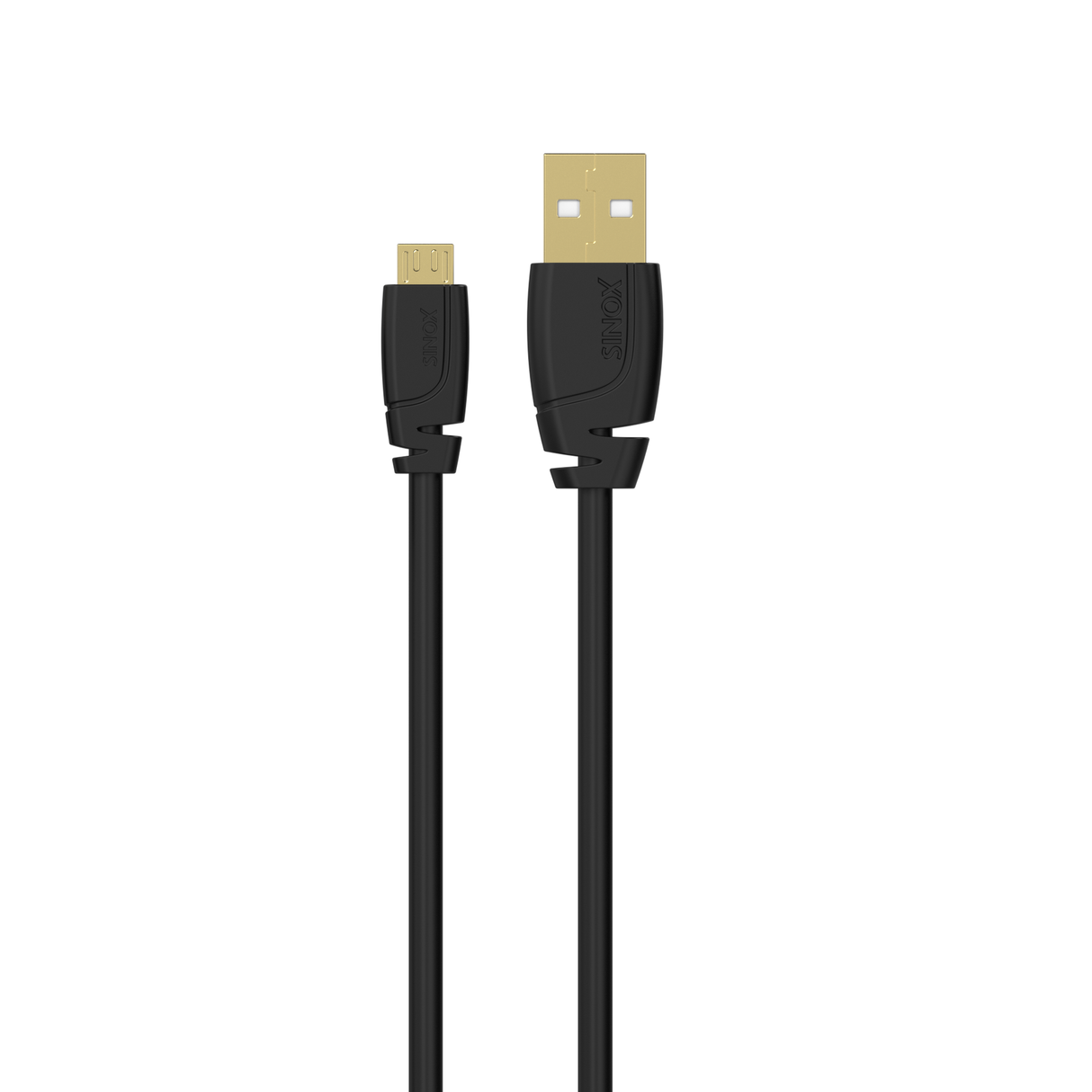 Sinox Micro USB kabel. 3m. Sort