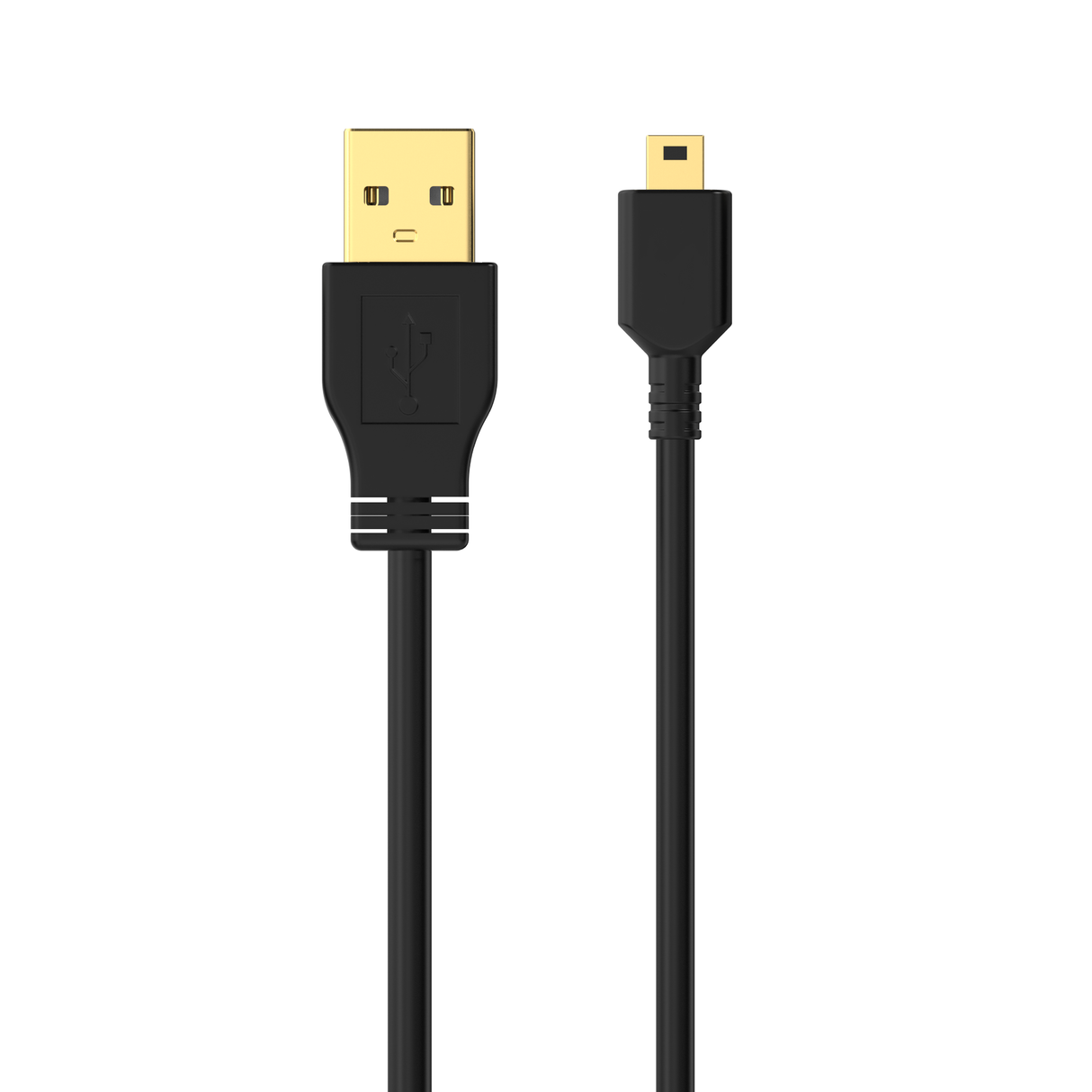 Sinox USB A - Mini USB kabel. 2m. Sort