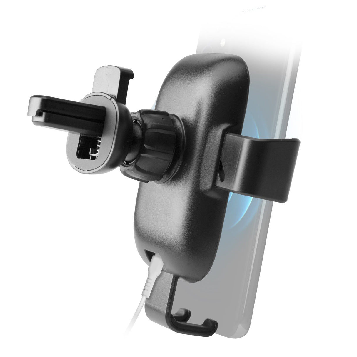 SBS mobilholder til biler med trådløs opladning. Sort
