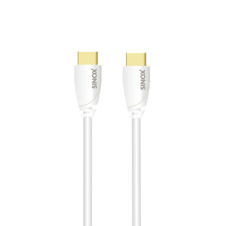 Sinox HDMI™ kabel m/Ethernet. 1m. Hvid