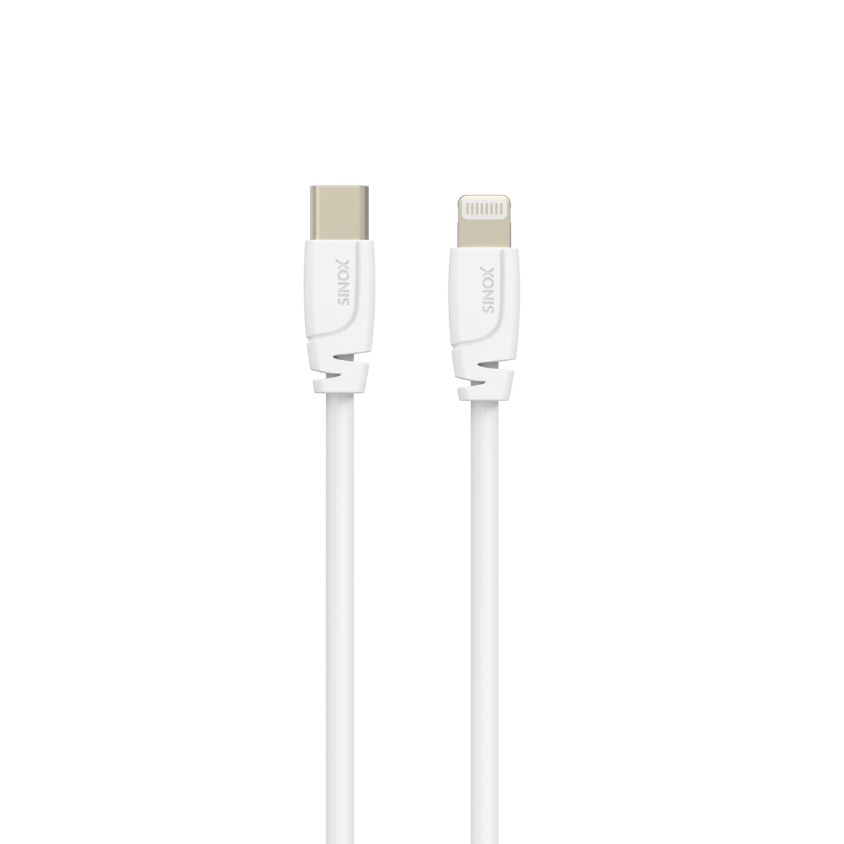 Sinox PRO USB C til Lightning kabel. 2m. Hvid