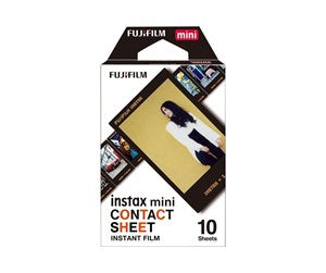 Instax Mini kontaktfilm. 10 billeder. Filmstrimmel