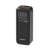 Energizer højtydende dækpumpe med 150 PSI max tryk. Sort