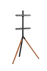 Sinox Tripod TV gulvstand med drejbar top. 45"-65". Mørkt træ/sort