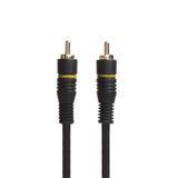 Sinox Composite Video kabel. 5m. Sort