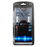 Sinox SHD optisk kabel. 3m. Sort