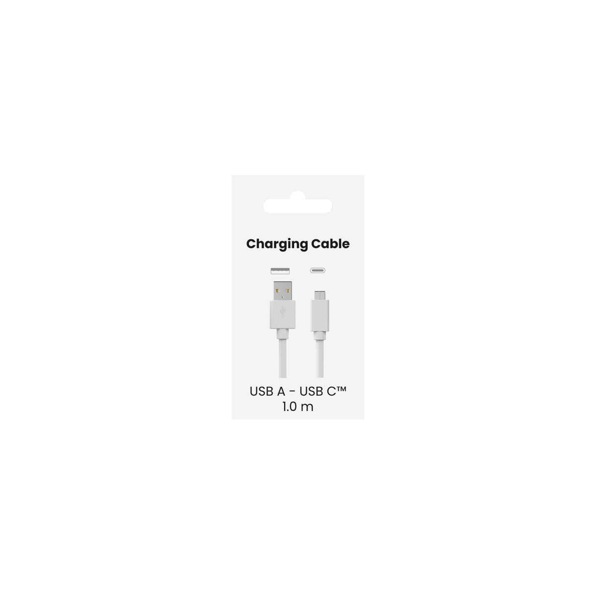 Sinox USB A til USB C kabel. 1m. Hvid