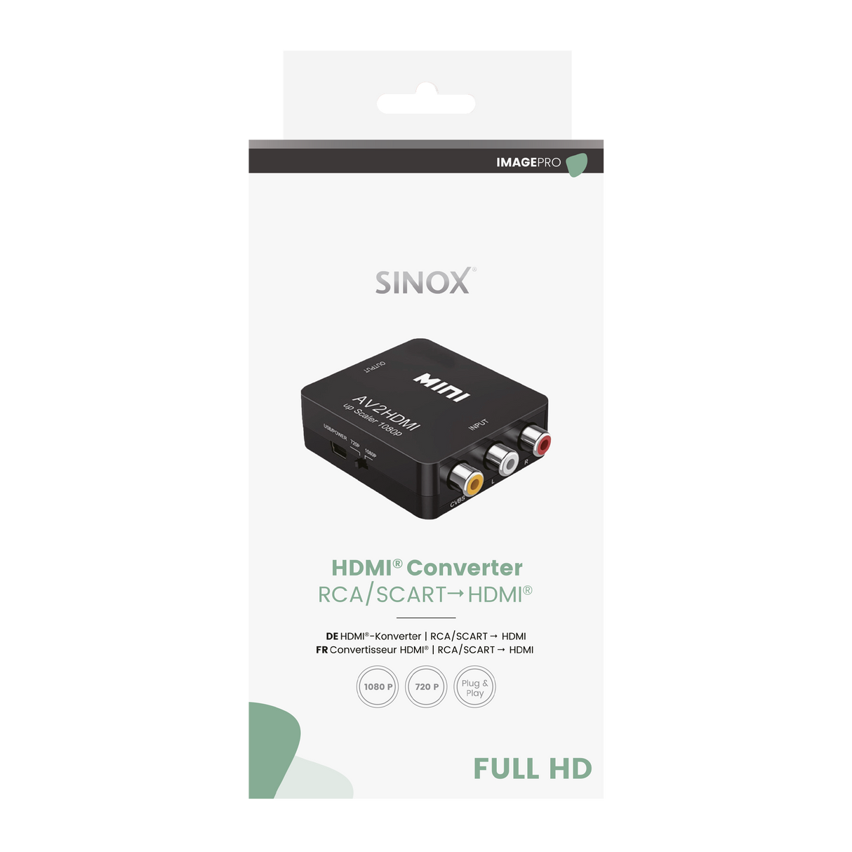 Sinox adaptor RCA/Scart til HDMI™