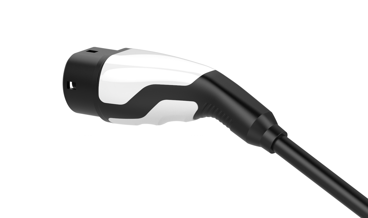 Sinox EV spiral ladekabel Mode 3. 16A 3 faser. 5m. Sort