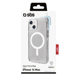 SBS Novelty Magnetic MagSafe cover til iPhone 14 Plus®. Gennemsigtig