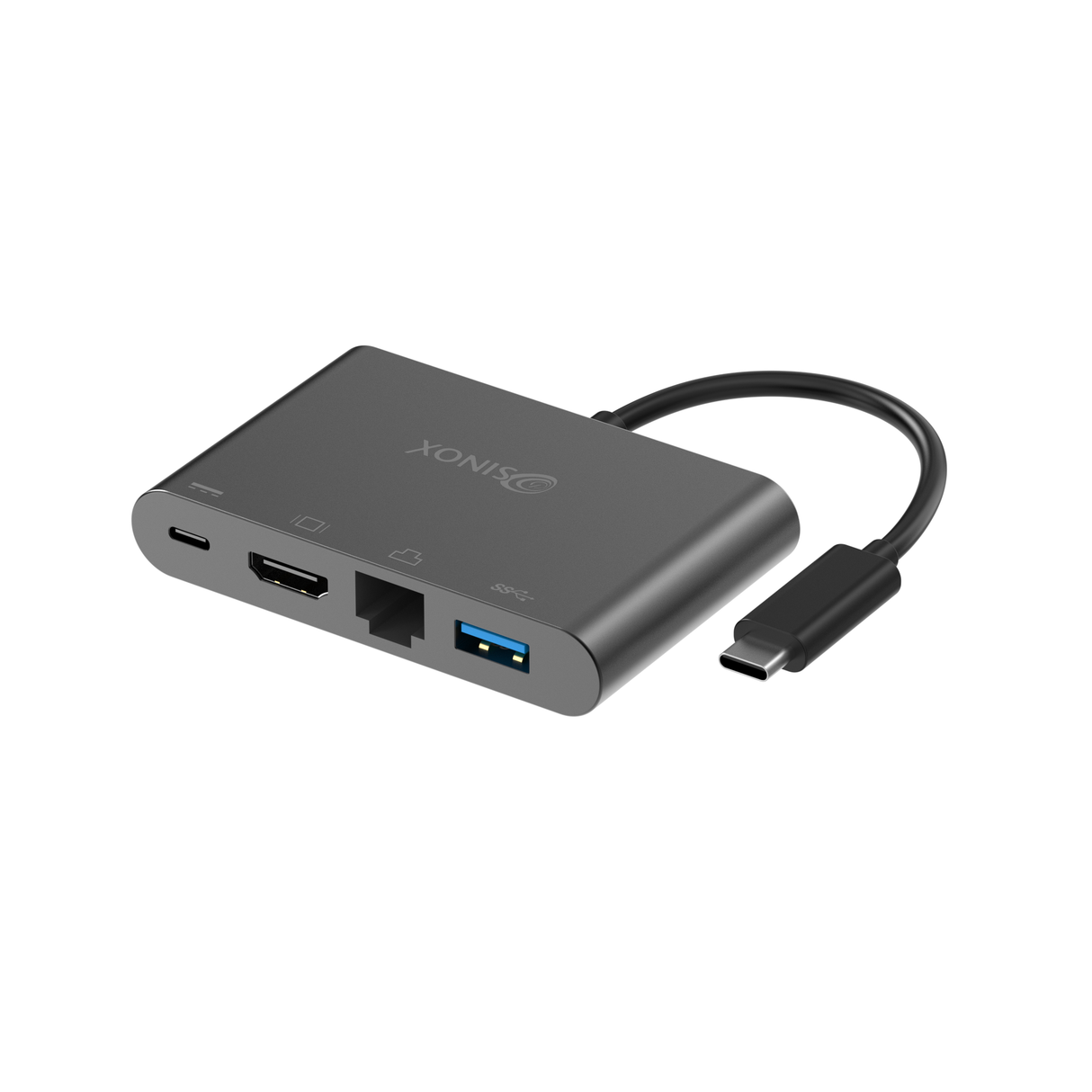 Sinox PRO USB C Hub. Aluminium