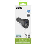 SBS 12W biloplader. Sort