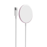 PURO magnetisk oplader USB-C MagSafe. Rosa