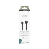 Sinox PRO ladekabel til GARMIN® Watch. 1m. Sort