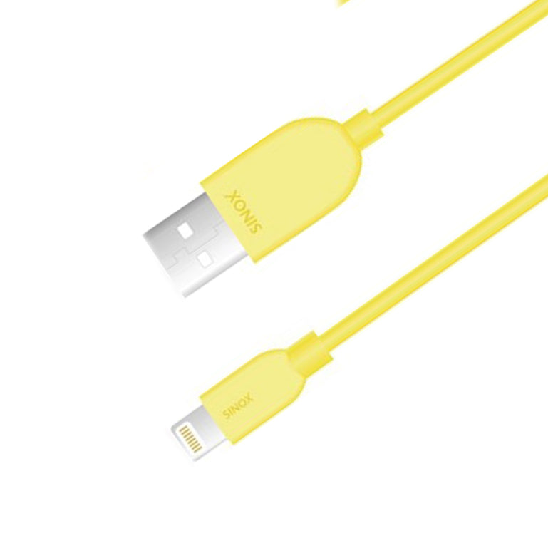 Sinox Lightning kabel m/original Apple™ chip. 2m. Gul