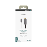 Sinox PRO USB C til HDMI™ kabel. 1,8m