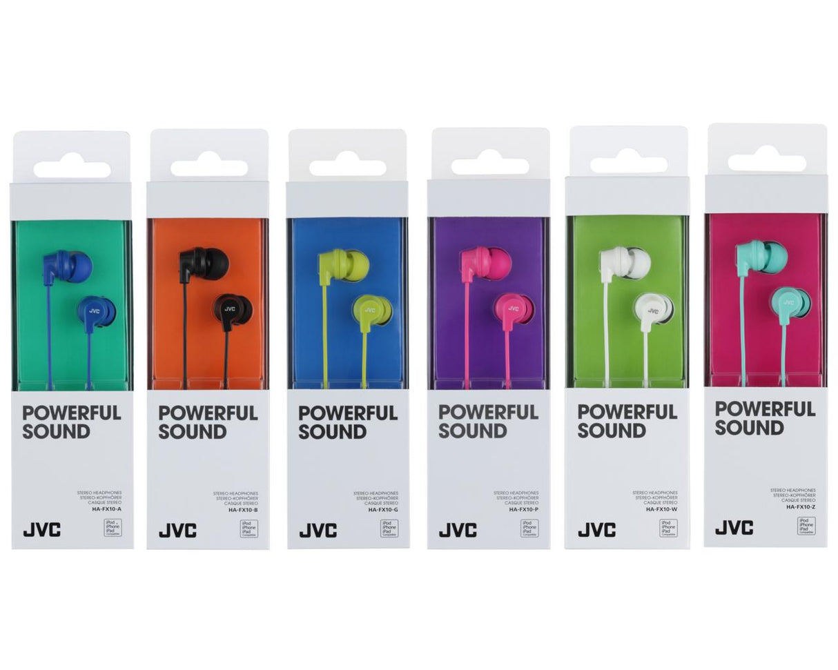 JVC Gumy in-ear høretelefoner. Hvid
